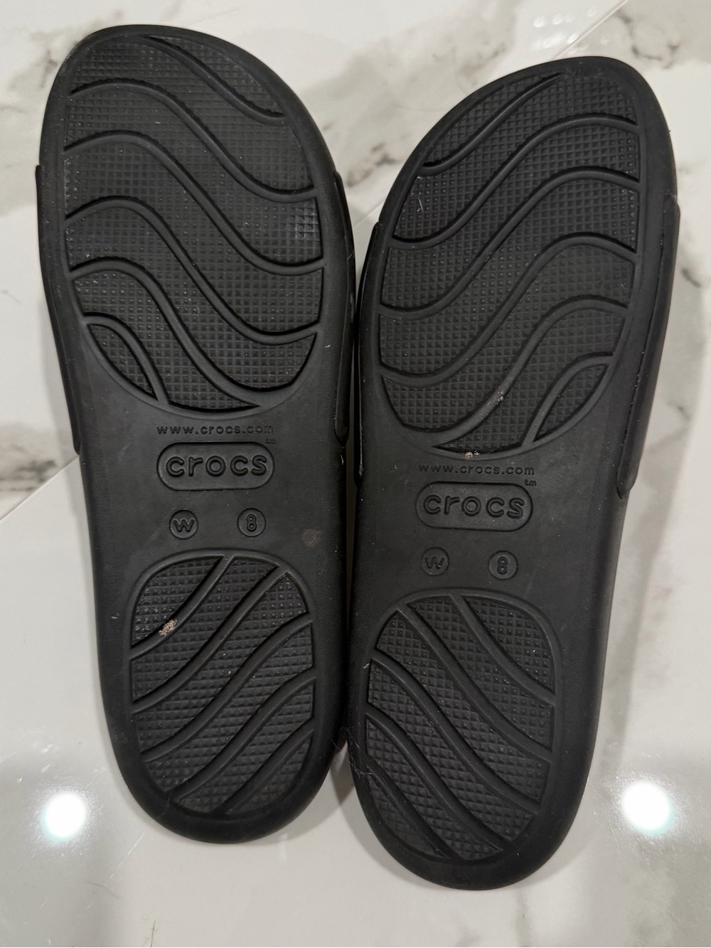 CROCS Black Slide Sandals - Picture 3 of 4
